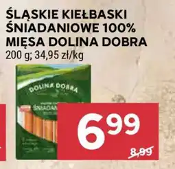 Stokrotka Market Śląskie Kiełbaski Śniadaniowe 100% Mięsa Dolina Dobra oferta