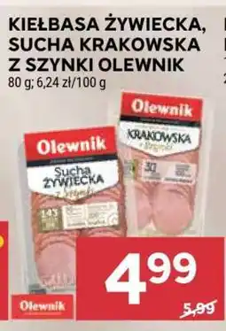 Stokrotka Market Kiełbasa Żywiecka, Sucha Krakowska z Szynki Olewnik oferta