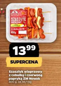 Netto Szaszłyk wieprzowy z cebulką i czerwoną papryką ZM Nowak oferta