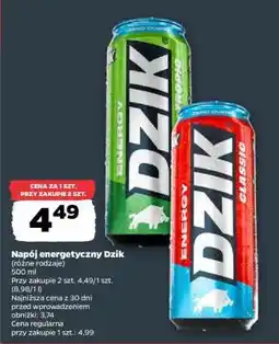 Netto Napój energetyczny Dzik oferta