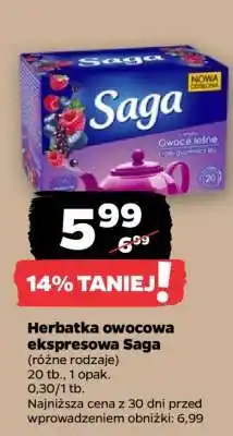 Netto Herbatka owocowa ekspresowa Saga oferta