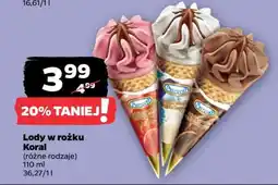 Netto Lody w rożku Koral oferta