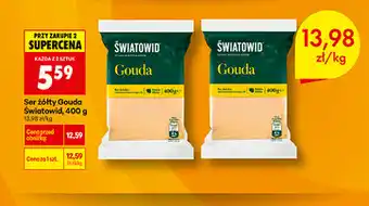 Biedronka Ser żółty Gouda Światowid oferta