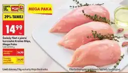 Biedronka Świeży filet z piersi kurczaka Kraina Mięs Mega Paka oferta