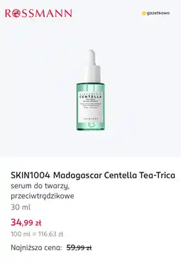 Rossmann SKIN1004 Madagascar Centella Tea-Trica serum do twarzy, przeciwtrądzikowe oferta