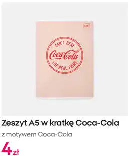 Pepco Zeszyt A5 w kratkę Coca-Cola oferta