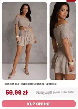 Renee Komplet Top Hiszpanka i Spódnico-Spodenki Renee oferta