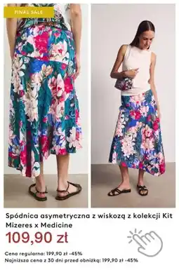 Medicine Spódnica asymetryczna z wiskozą z kolekcji Kit Mizeres x Medicine oferta