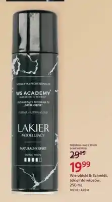 Rossmann Lakier do włosów Wierzbicki & Schmidt WS Academy modelujący oferta