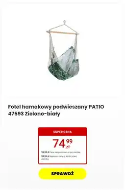 Media Expert Fotel hamakowy podwieszany Patio oferta