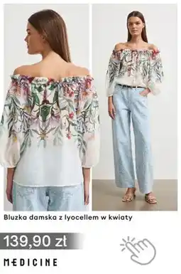 Medicine Bluzka damska z lyocellem w kwiaty Medicine oferta