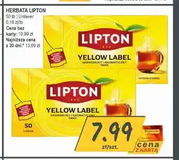 Słoneczko Herbata czarna Lipton Yellow Label oferta