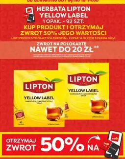 Polomarket Herbata czarna ekspresowa Lipton Yellow Label oferta