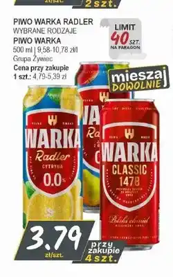 Słoneczko Piwo bezalkoholowe Warka Radler Cytryna oferta