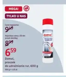 Rossmann Proszek do udrażniania rur Domol oferta