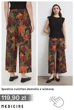 Medicine Spodnie culottes damskie z wiskozą Medicine oferta