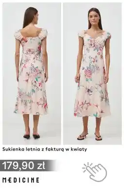 Medicine Sukienka letnia z fakturą w kwiaty Medicine oferta