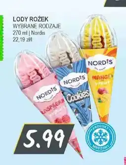 Słoneczko Lody rożek Nordis Raspberry oferta