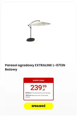 Media Expert Parasol ogrodowy Extralink L-0713N Beżowy oferta