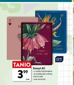 Intermarche Zeszyt A5 w kratkę 60 kartek Interdruk oferta