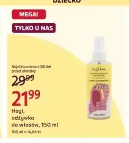Rossmann Odżywka do włosów dla dzieci Hagi oferta