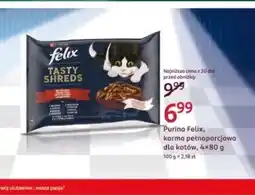 Rossmann Karma pełnoporcjowa dla kotów Purina Felix Tasty Shreds oferta