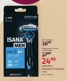 Rossmann Maszynka do golenia Isana Men Pace 6+ 3D Flex oferta