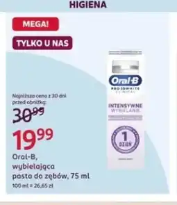 Rossmann Wybielająca pasta do zębów Oral-B Pro 3D White Clinical Intensywne Wybielanie oferta