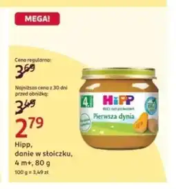 Rossmann Danie w słoiczku Pierwsza dynia HiPP oferta