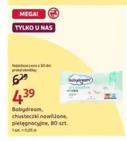 Rossmann Chusteczki nawilżane pielęgnacyjne Babydream oferta