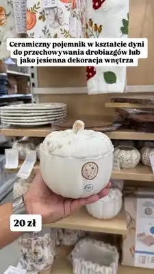 Pepco Ceramiczny pojemnik w kształcie dyni oferta