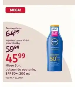 Rossmann Balsam do opalania Nivea Sun Protect & Moisture SPF 50+ oferta
