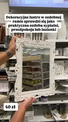 Pepco Lustro dekoracyjne w ozdobnej ramie oferta