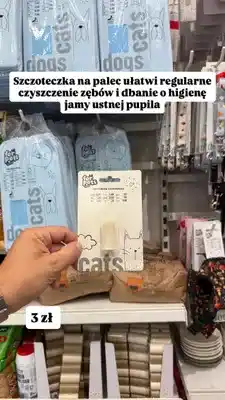 Pepco Szczoteczka do zębów na palec For Pets oferta