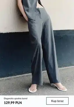 H&M Eleganckie spodnie barrel oferta