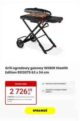 Media Expert Grill ogrodowy gazowy Weber Stealth Edition oferta