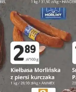 Marketvita Kiełbasa Morlińska z piersi kurczaka Morliny oferta