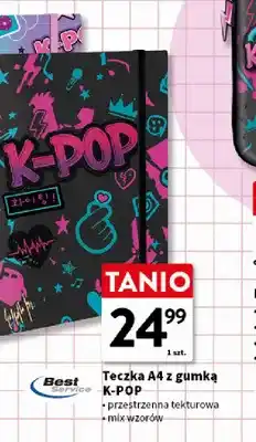 Intermarche Teczka A4 z gumką K-POP przestrzenna tekturowa oferta