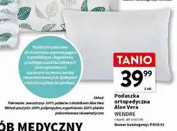 Intermarche Poduszka ortopedyczna Aloe Vera Wendre 40x60 cm oferta
