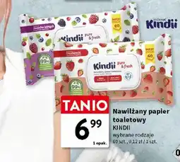 Intermarche Nawilżany papier toaletowy Kindii Pure & Fresh Owoce Leśne oferta