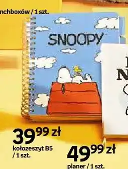 Empik Kołozeszyt B5 Snoopy oferta