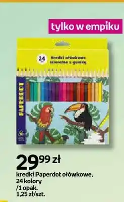 Empik Kredki ołówkowe ścieralne z gumką Paperdot oferta