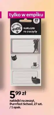 Empik Naklejki na zeszyt Purrrfect School oferta
