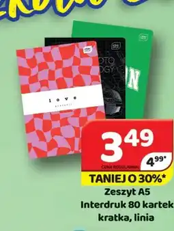 Delfin Zeszyt A5 Interdruk 80 kartek kratka oferta