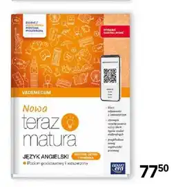 Empik Książka Nowa teraz matura Język angielski Poziom podstawowy i rozszerzony Vademecum Nowa Era oferta
