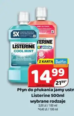 Delfin Płyn do płukania jamy ustnej Listerine Cool Mint oferta
