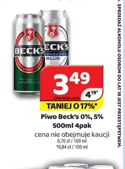 Delfin Piwo Beck's 5% 4-pak oferta