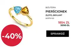 Briju Pierścionek złoty z brylantem Briju oferta