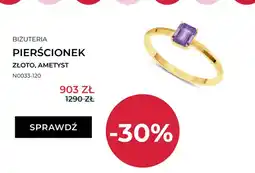 Briju Pierścionek złoty z ametystem Briju oferta