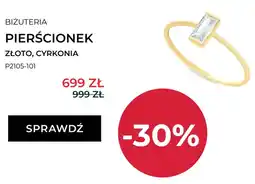 Briju Pierścionek złoty z cyrkonią Briju P2105-101 oferta
